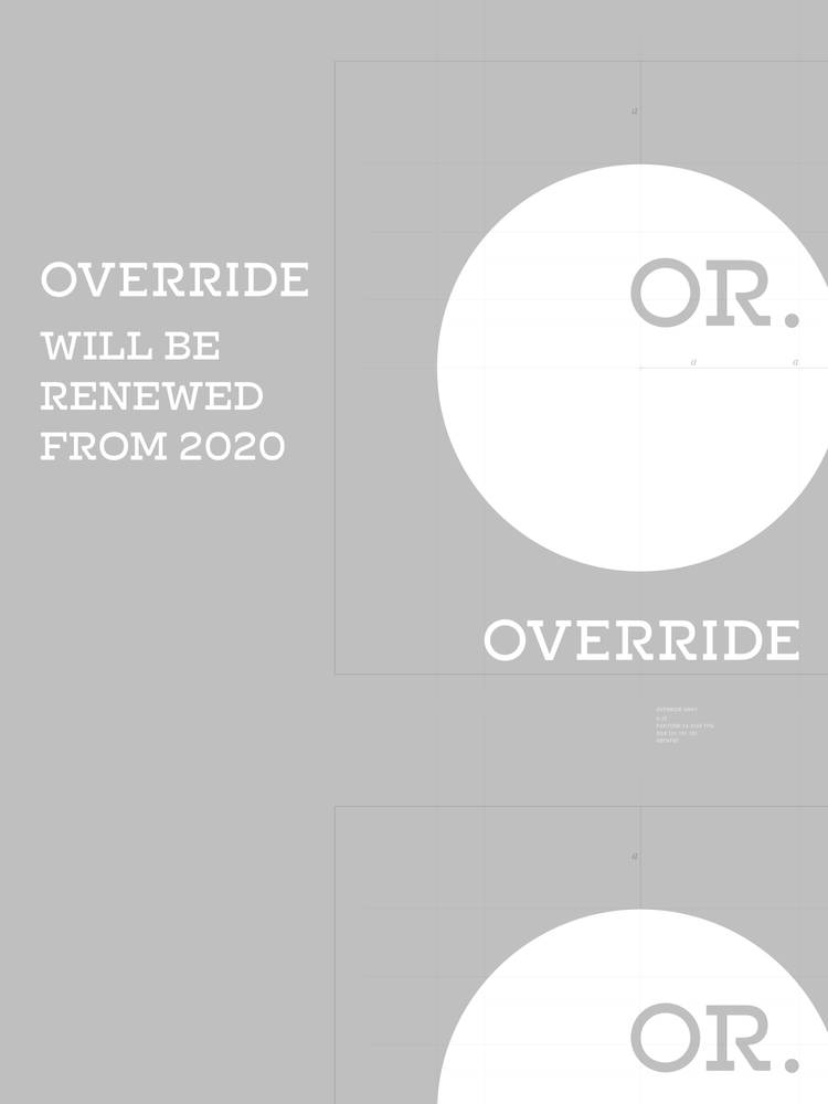 オーバーライドのリブランディング、はじまります。