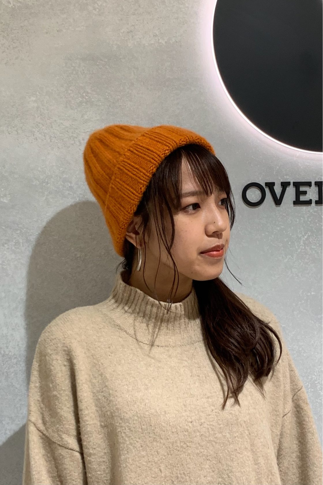 一部予約販売】 override ニット帽 オレンジ
