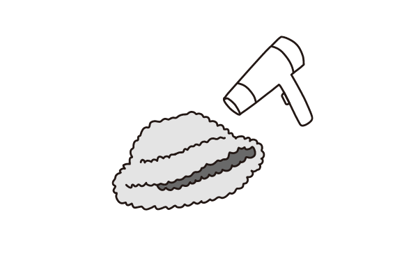 フェイクファー・ボアの帽子のお手入れ