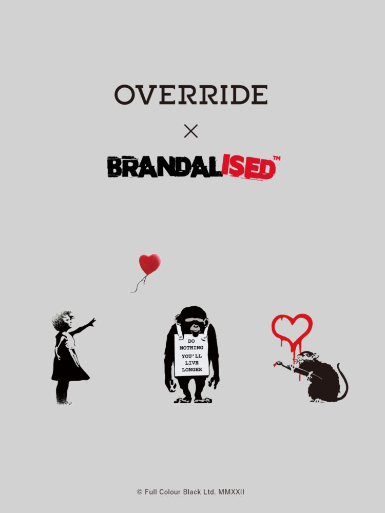 バンクシーのアートを落とし込んだ帽子のコラボレーション第4弾【OVERRIDE × BRANDALISED™】