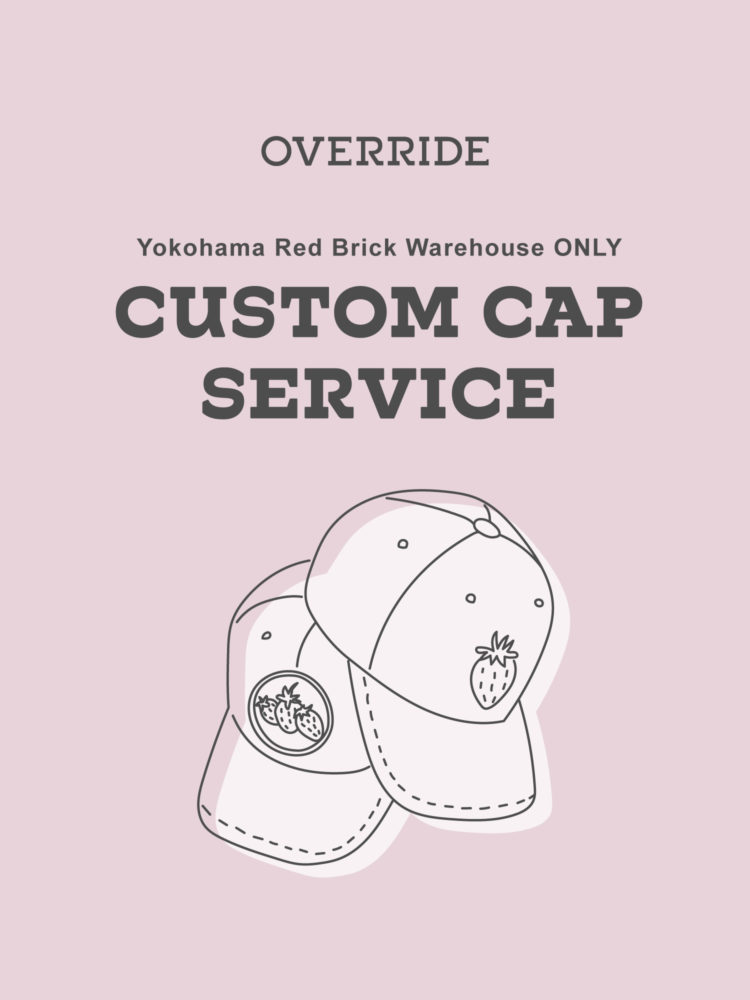 ヨコハマストロベリーフェスティバル2023 限定でイチゴ柄のワッペンを発売！＠OVERRIDE 横浜赤レンガ倉庫