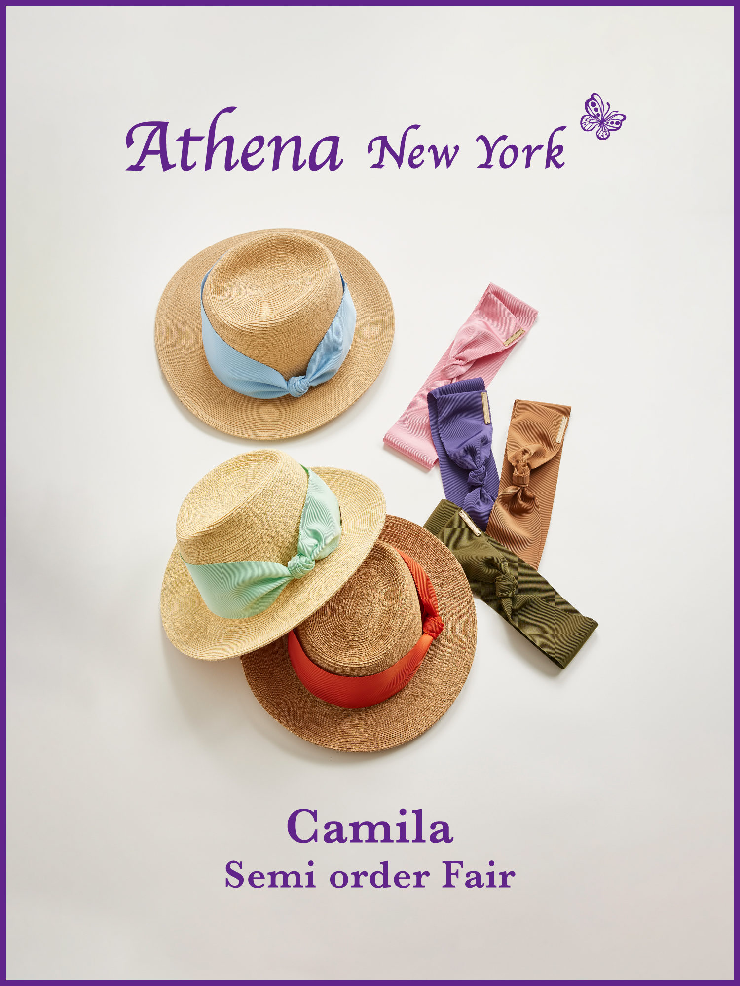 Athena New York Camila 中折れハット - 麦わら帽子