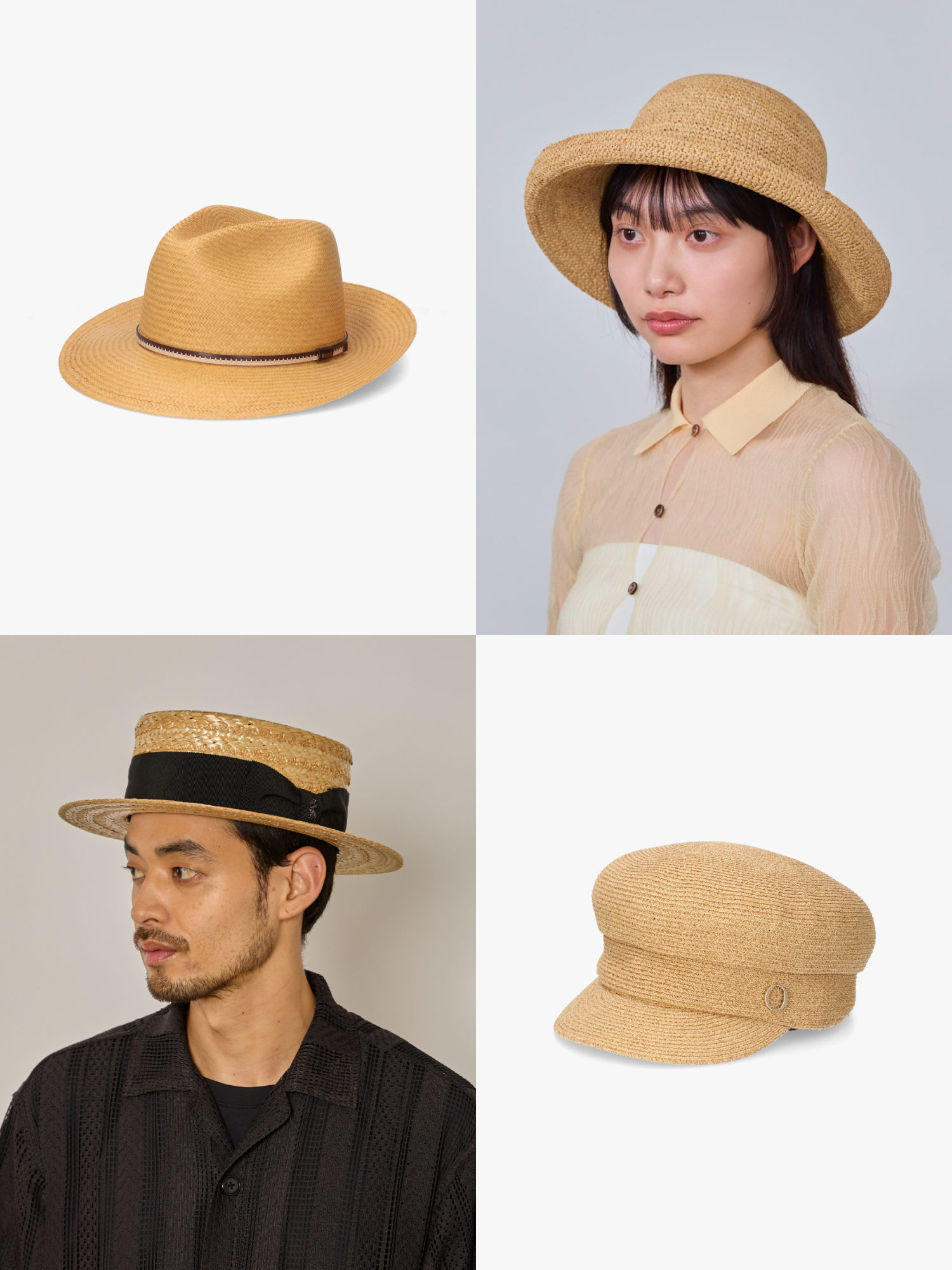 麦わら帽子を素材・型別に解説！帽子専門店のラインナップをチェック《レディース・メンズ》