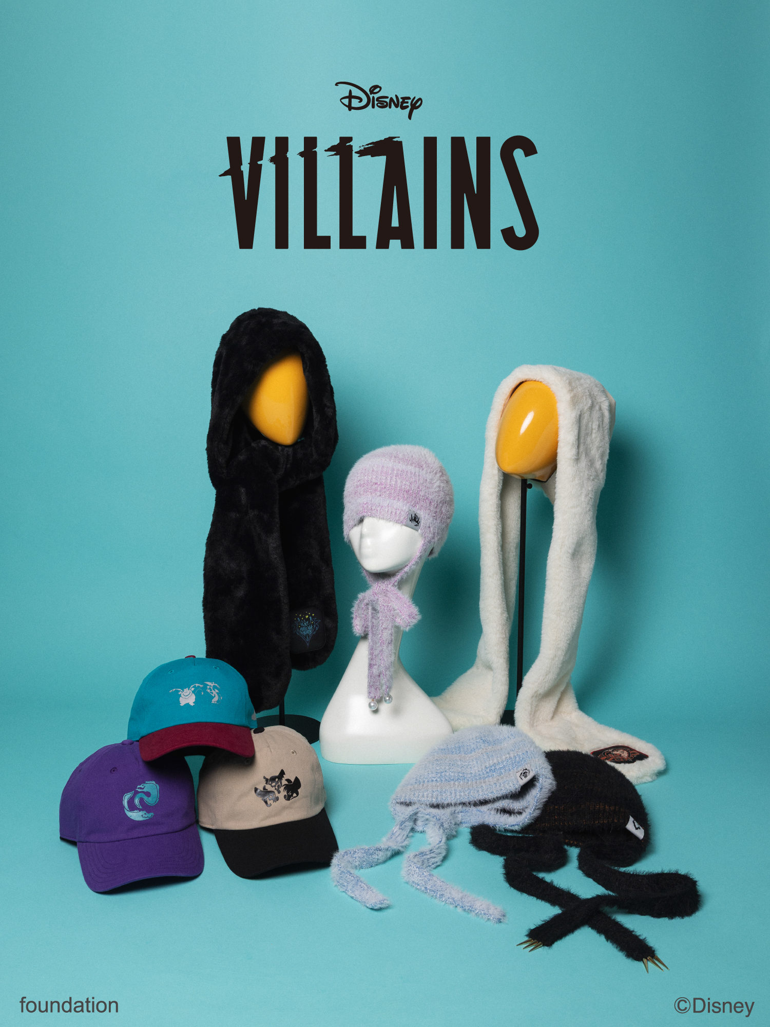 「DISNEY VILLAINS」 HEADWEAR COLLECTIONがオーバーライドから登場!