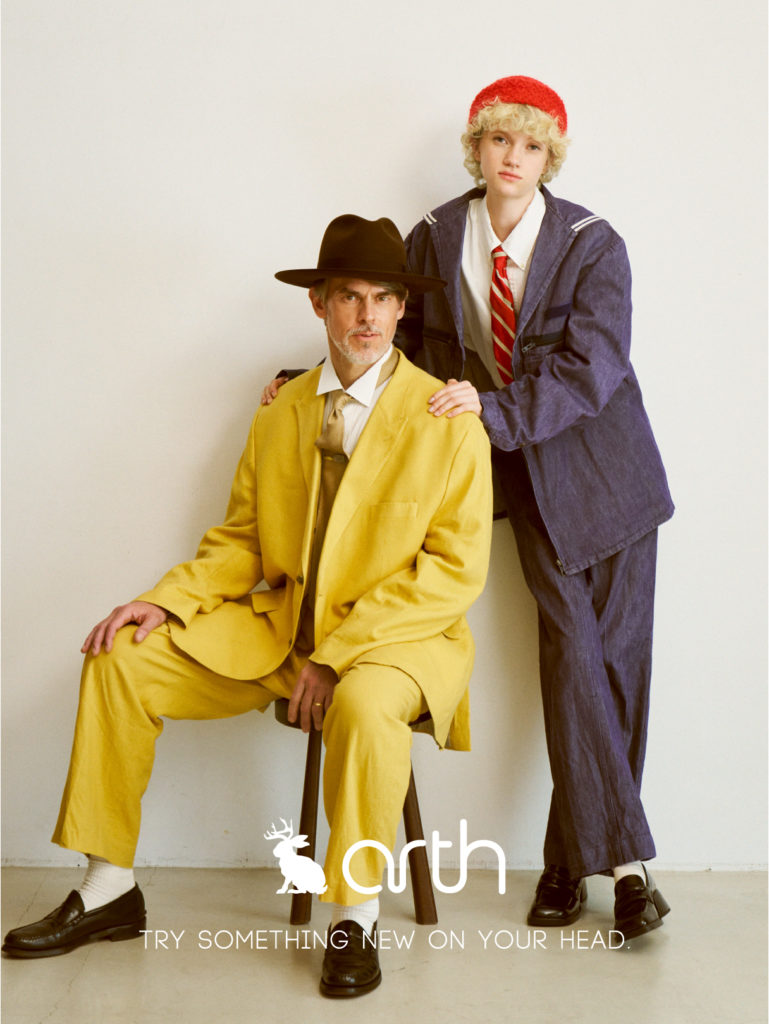 arth アース　デザインベレー帽　帽子　ハット arth Leather Beret | 57cm～59cm(98) BLACK (01) | arth