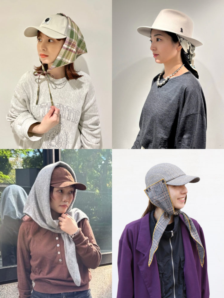 “スカーフと帽子”の組み合わせが今っぽい！巻き方・コーディネートを紹介