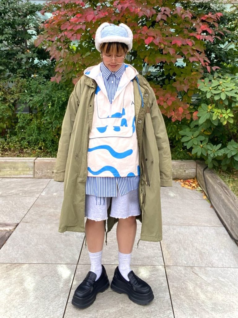 カジュアル・ストリートのフライトキャップコーデ5