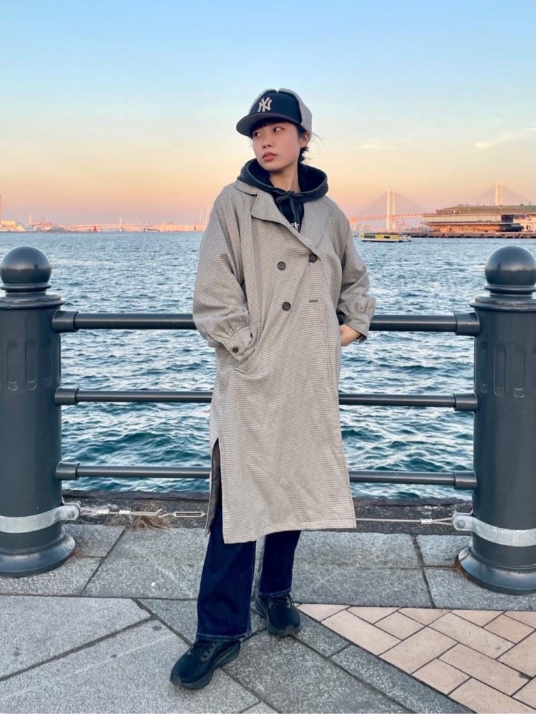 カジュアル・ストリートのフライトキャップコーデ2