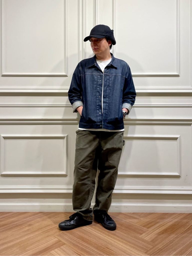 メンズのフライトキャップコーデ3