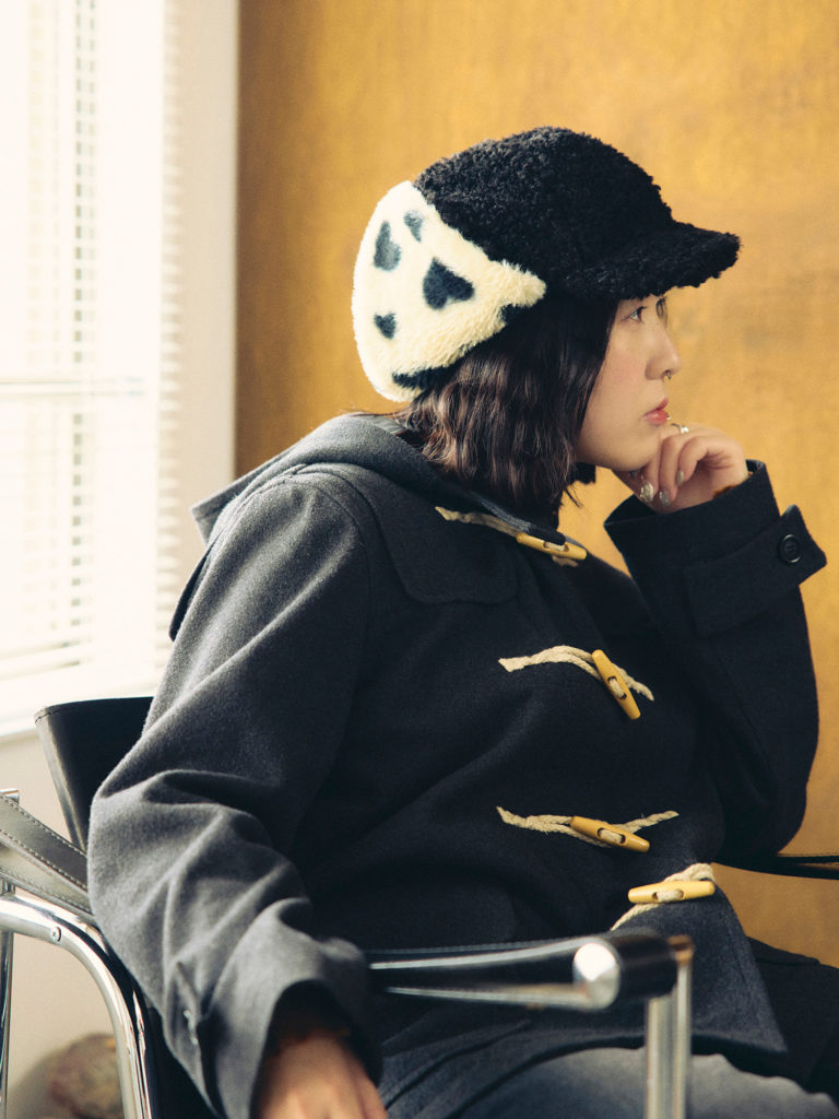 耳当て付きキャップ1