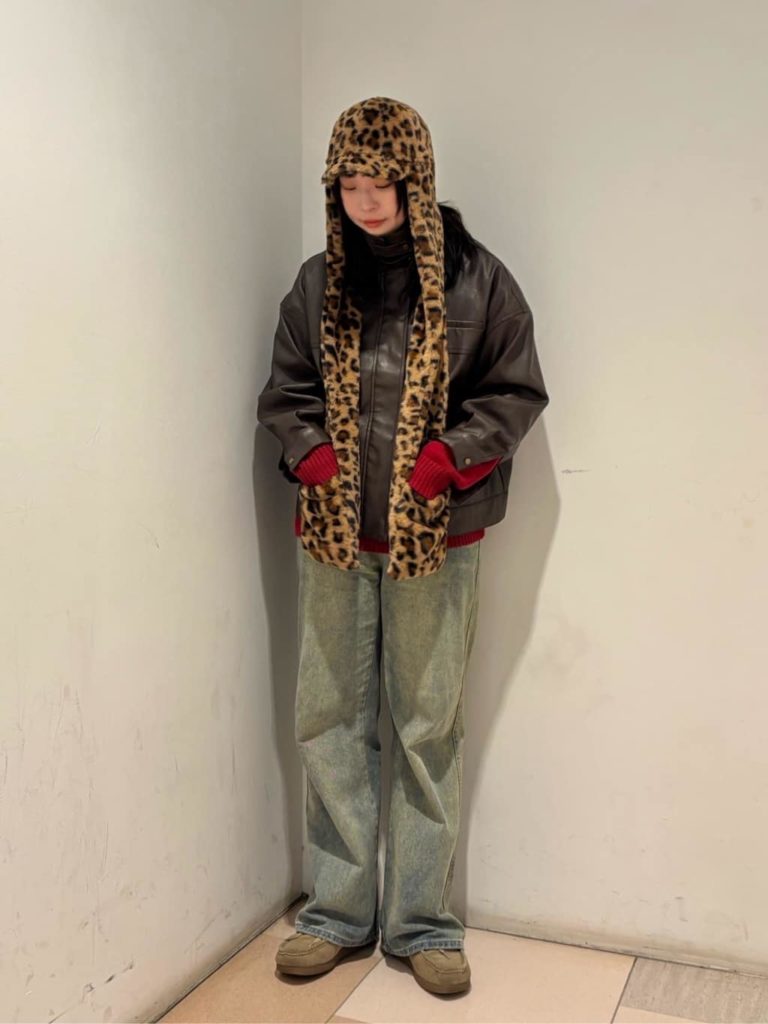 カジュアル・ストリートのフライトキャップコーデ3