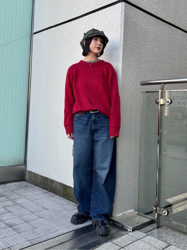 黒・グレーのキャスケットコーデ2