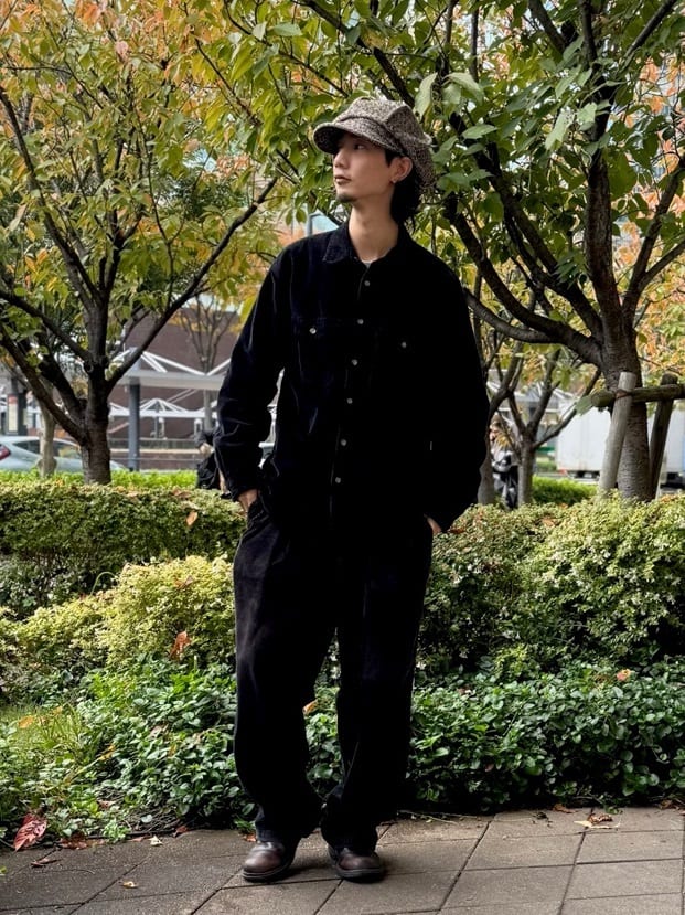 茶色のキャスケットコーデ4