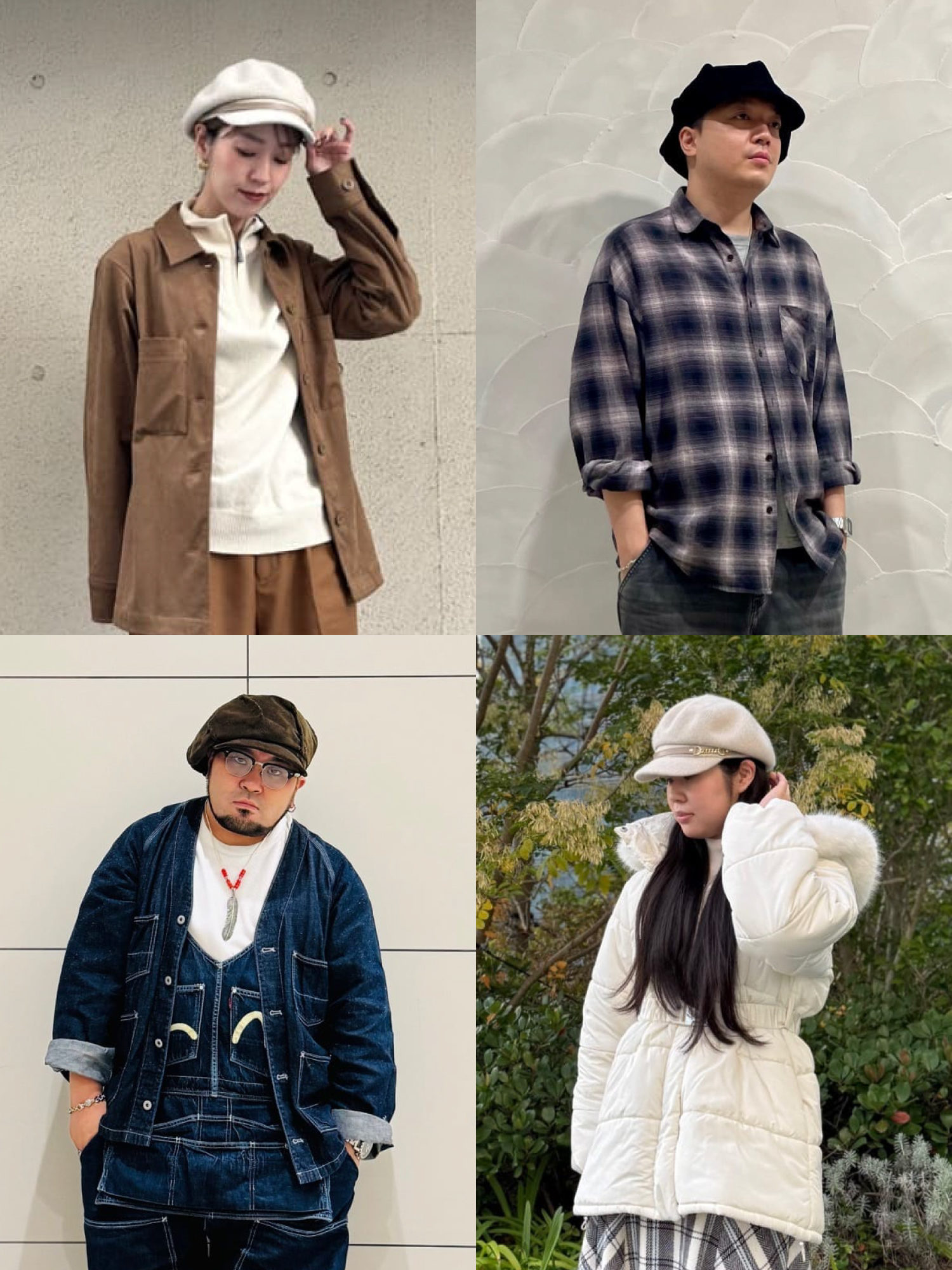 キャスケットコーデ2025秋冬《レディース・メンズ》かわいいもカッコイイもOKな万能アイテム