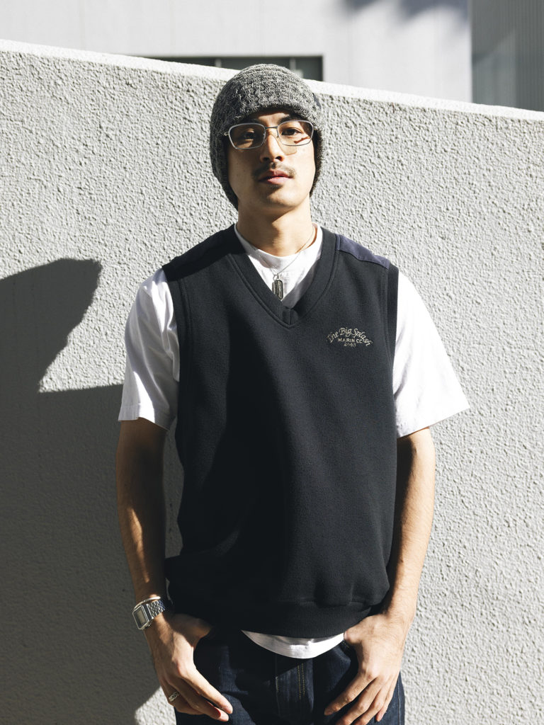 夏のニット帽コーデ2