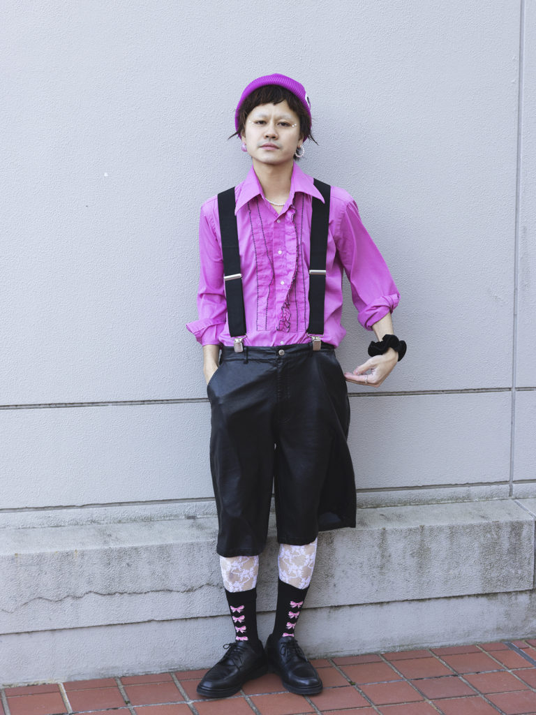 夏のニット帽コーデ6