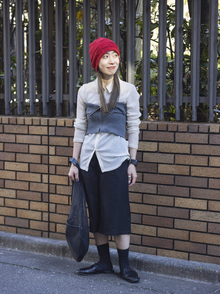 夏のニット帽コーデ5