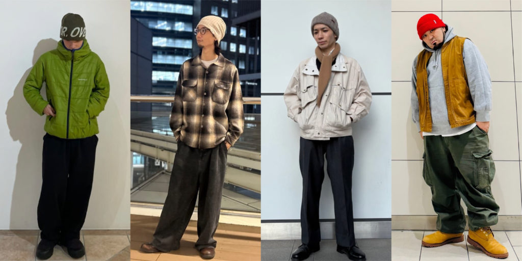 ニット帽を使ったスタイリング例