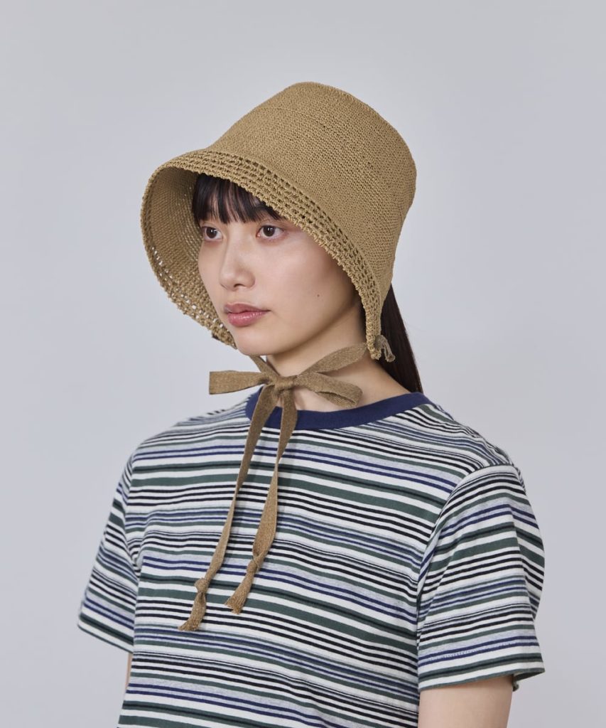 レディースにおすすめの手編み帽子7