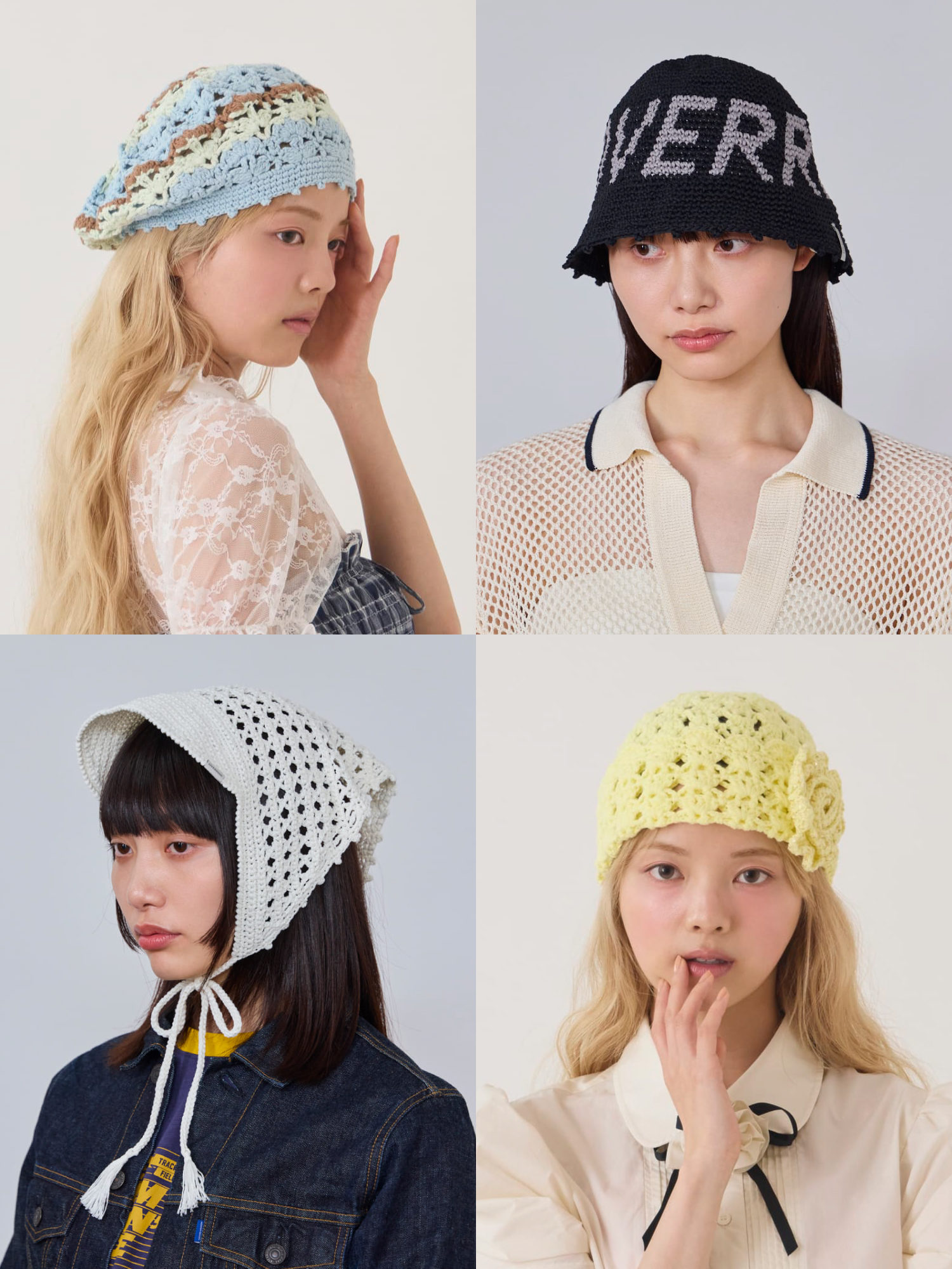 手編み系帽子のおしゃれ＆かわいいおすすめ13選《レース編み・メッシュ編みetc.》メンズ・大人向けも紹介