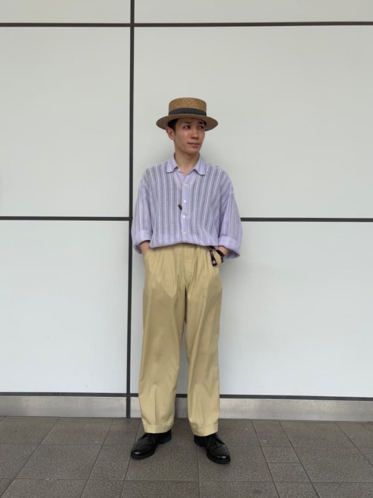 メンズハットのお手本コーディネート5