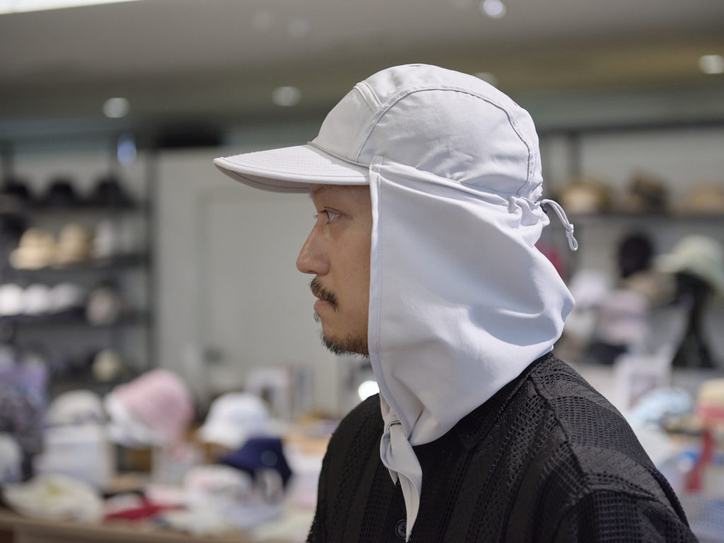 着用している様子