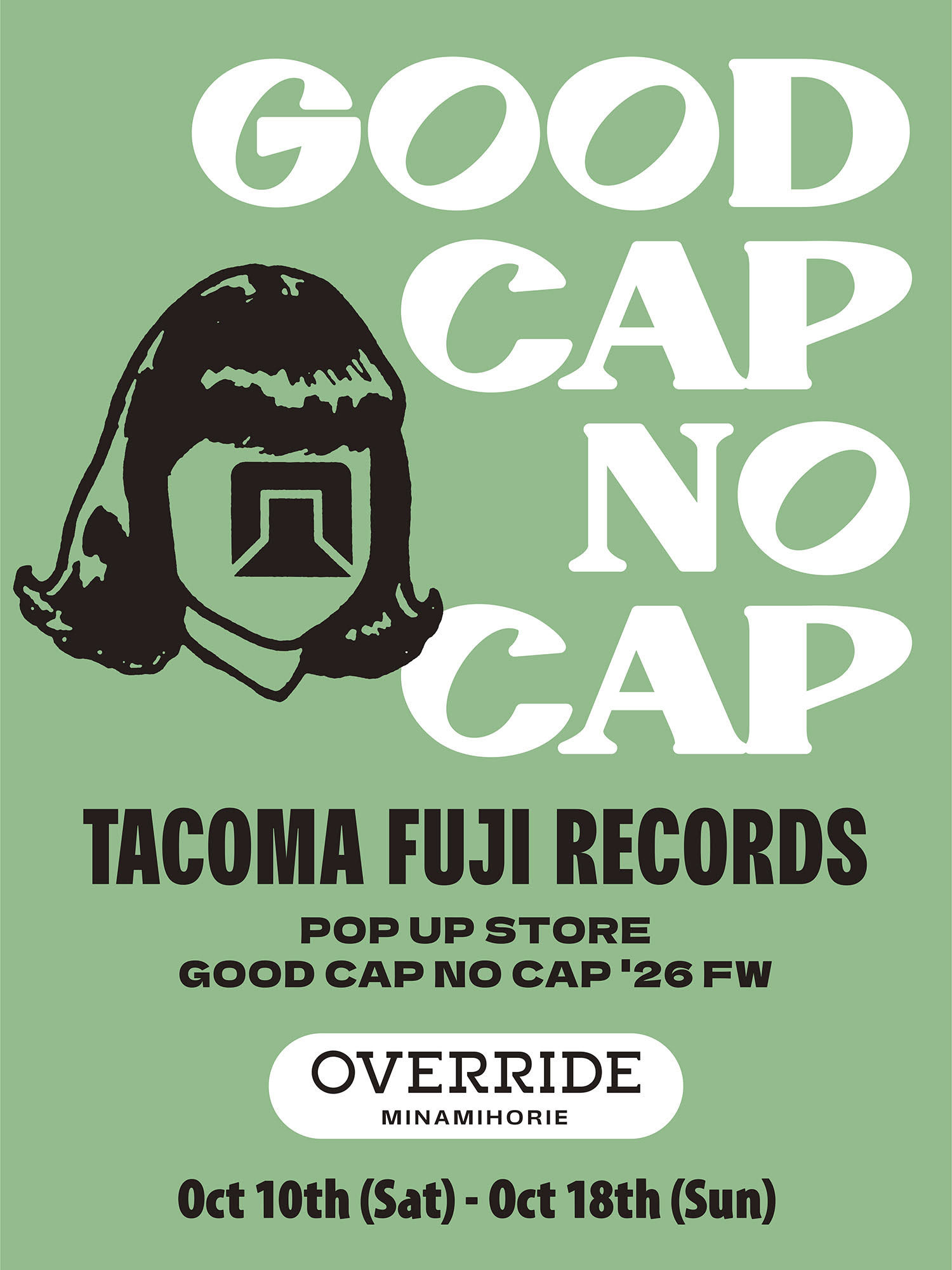タコマフジレコード POP-UP STORE @OVERRIDE 南堀江